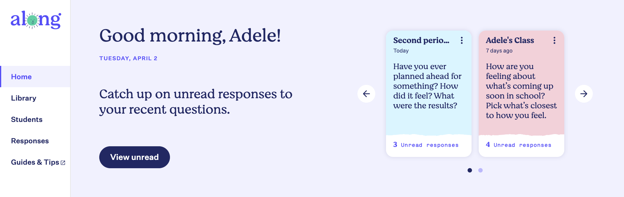 unread responses home view.png